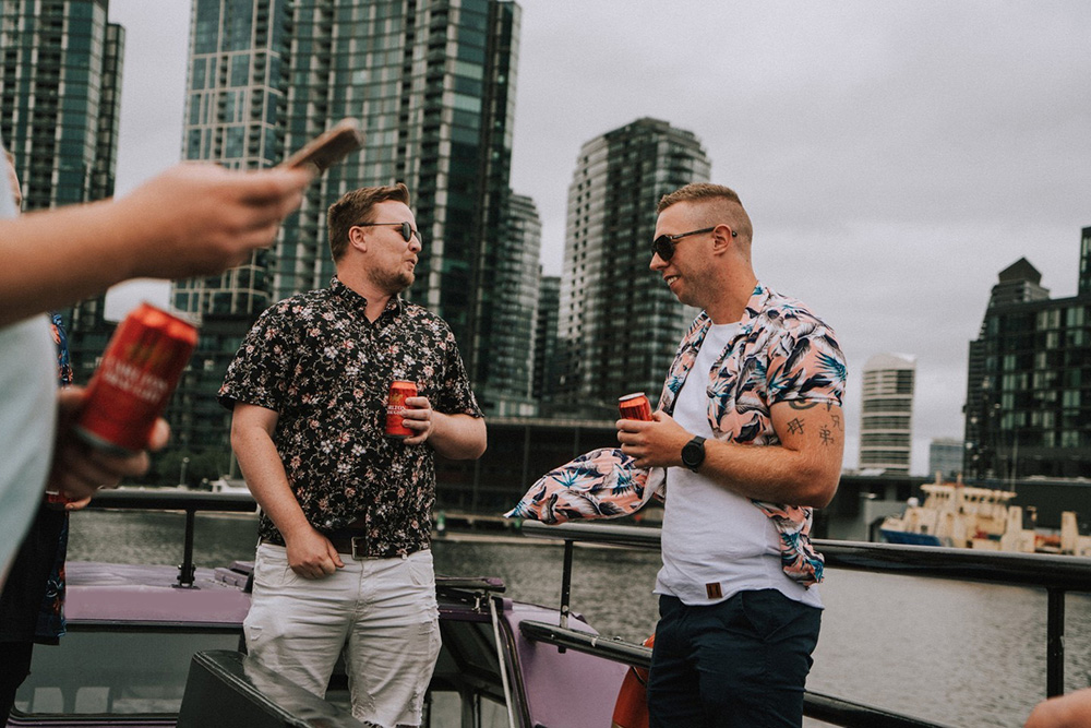 Purple Party Boat Melbourne 15