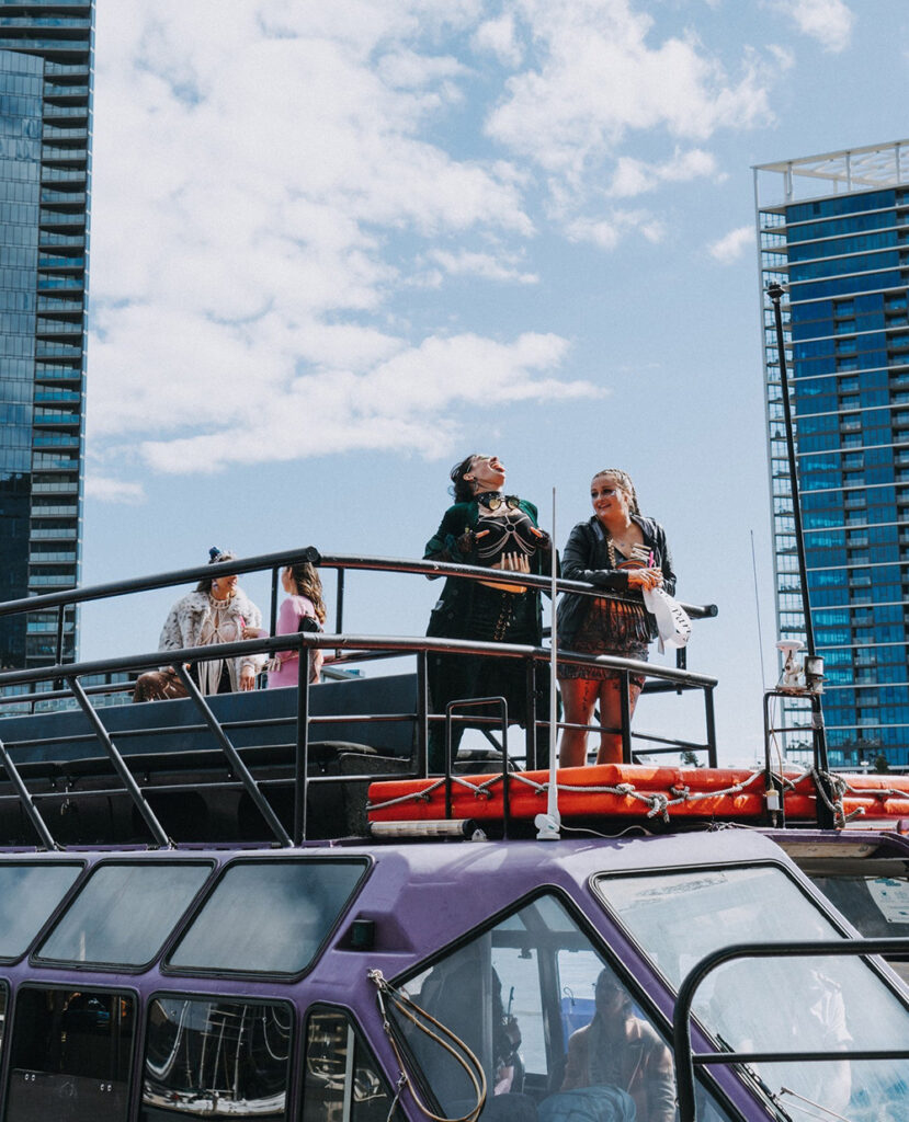 Purple Party Boat Melbourne 18