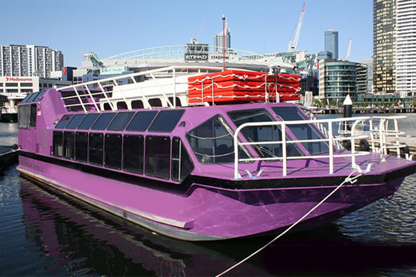 Purple Party Boat Melbourne 3